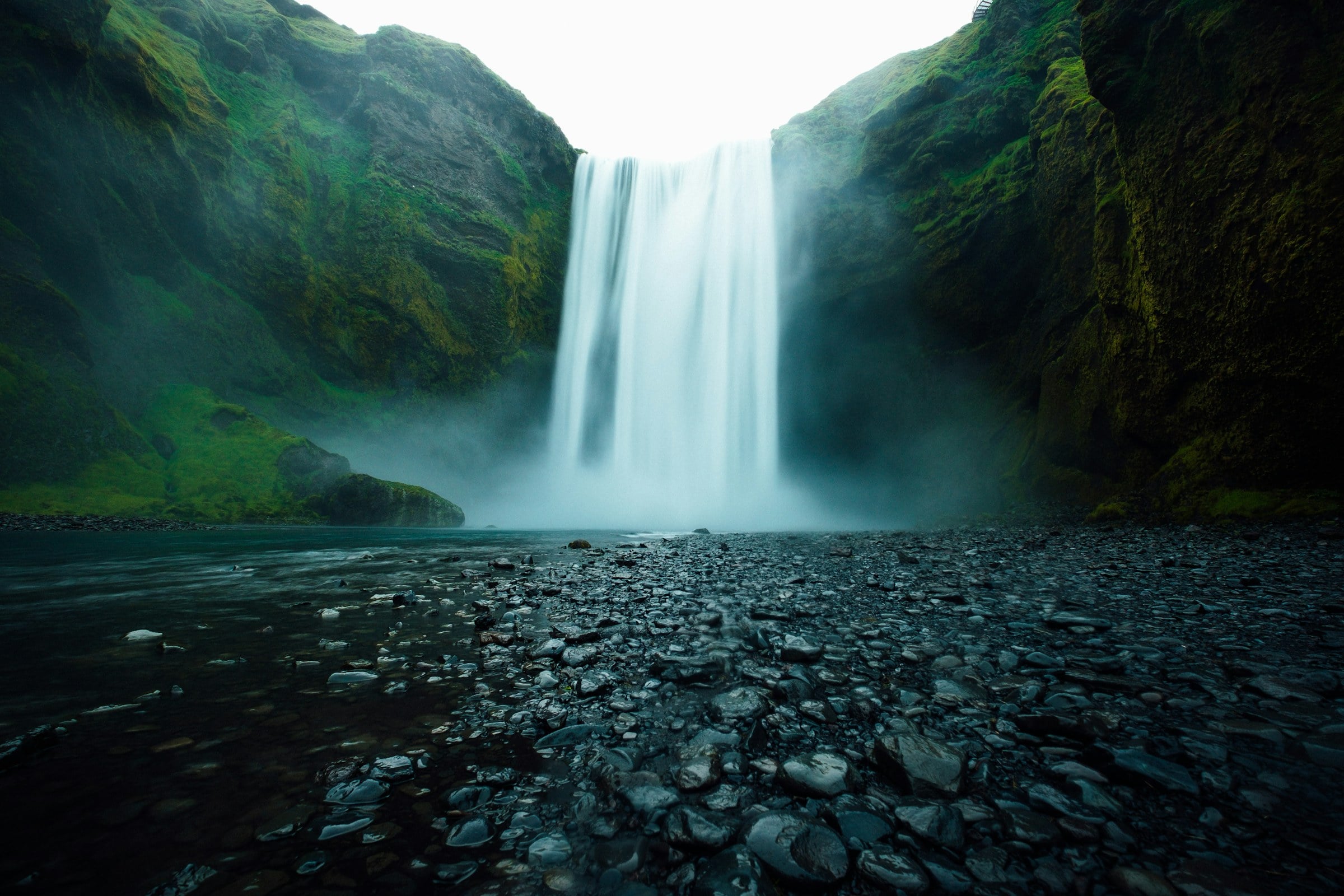 Skógafoss waterfall on Iceland’s South Coast
